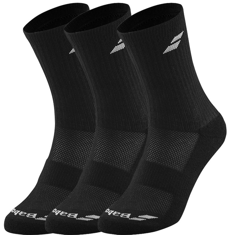 Babolat 3 Pairs Pack Sock Unisex – Black/White White 35-38 (2.5-5)