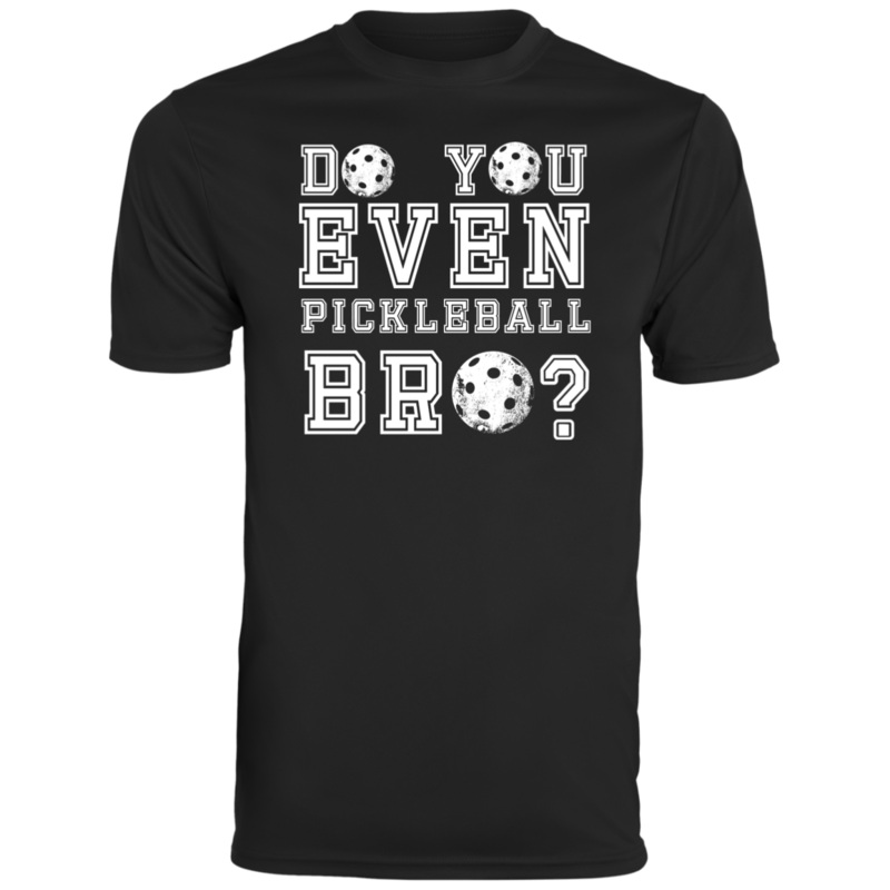 Men’s Dry Fit – Pickleball Bro? (white print)