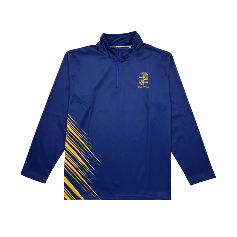 Stanwell PE 1/4 Zip Top Navy/Amber 26/28