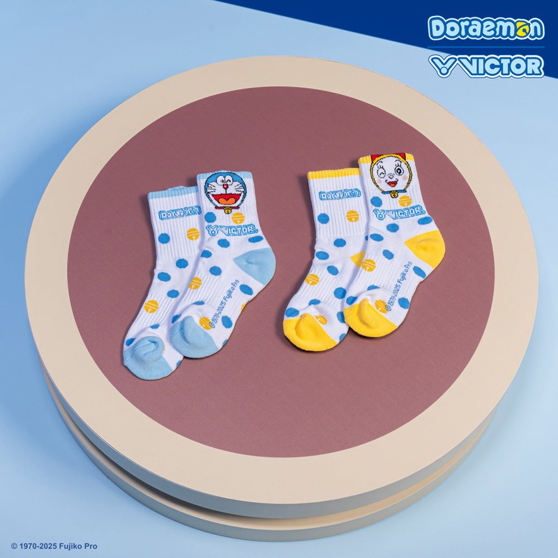 VICTOR x Doraemon Junior Sport Socks SK516DRM M (Light Blue) S (19-22 cm)
