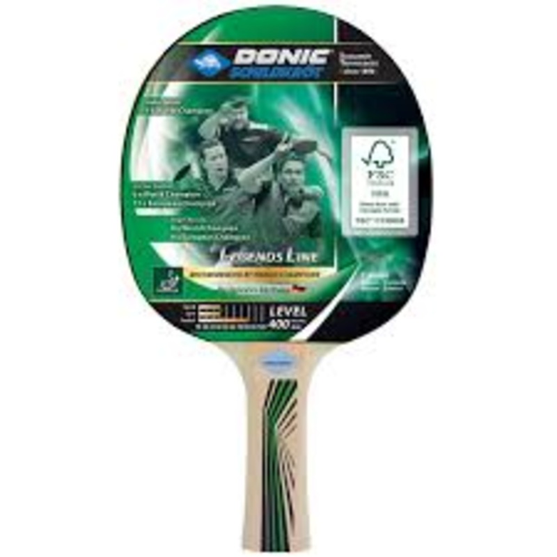 Donic-Schildkroet Legends 400 FSC Table Tennis Paddle M705241 BLACK/GREEN OS