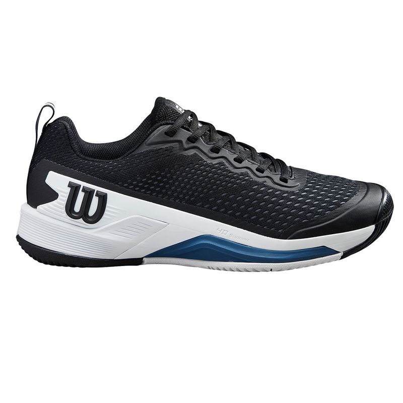 Wilson Men’s Rush Pro 4.5 Tennis Shoes Black Ensign Blue