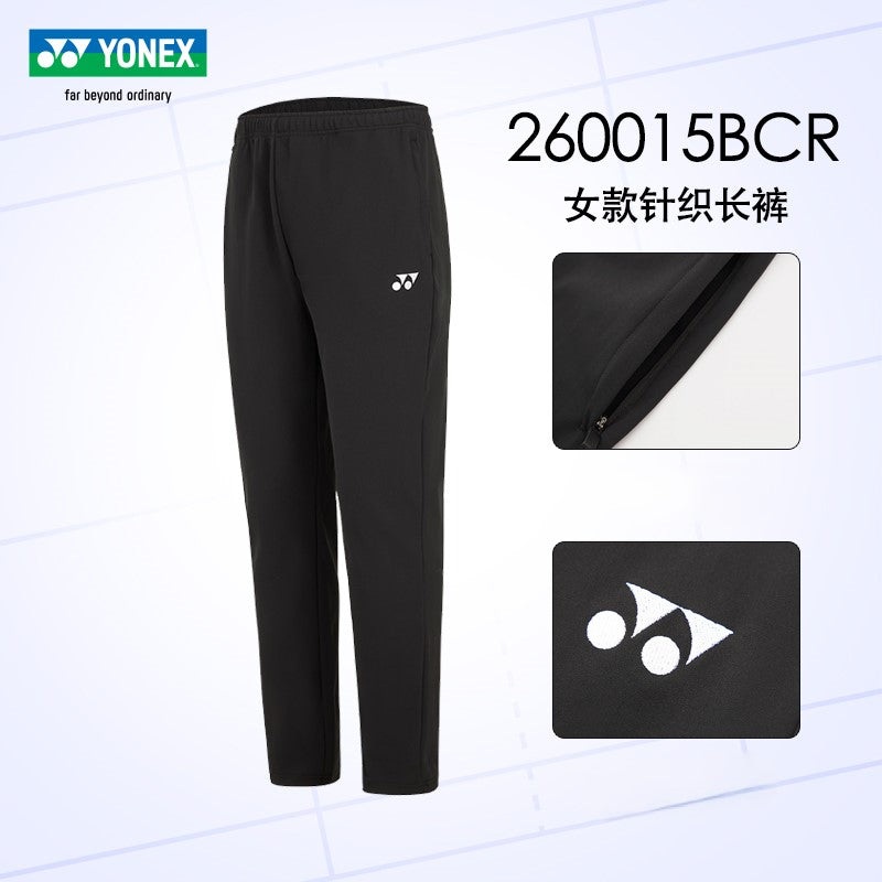 YONEX Women’s Long Pants 260025BCR Black(007) M