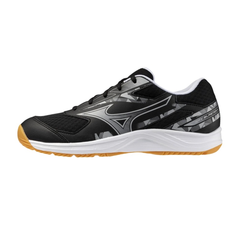 MIZUNO SKY BLASTER 4 UNISEX Badminton Shoes – Black/White/Harbor Mist US(M) 7.5/ US(W) 9/ UK 6.5/ EU 40/ 25.5 CM