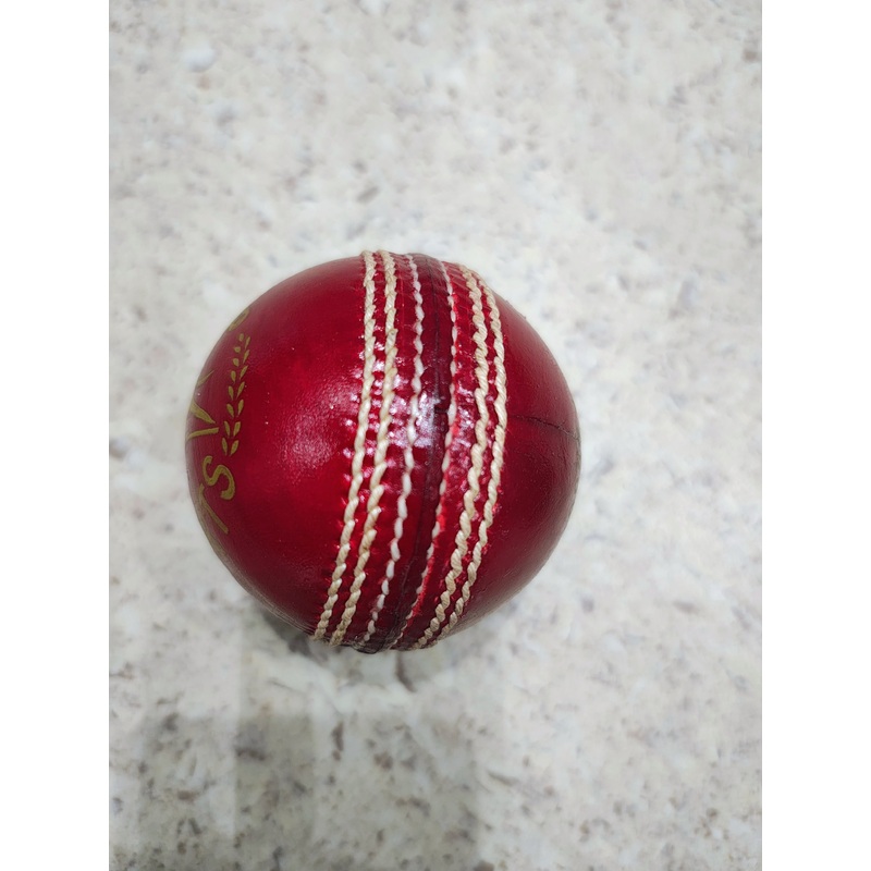 Red Test leather ball Cricket ball Deep | Kibi Sports Red