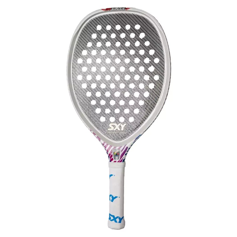 SXY BLADE 2.0 LIMITED EDITION PADDLE IN PEARL WHITE Beach Tennis Paddle
