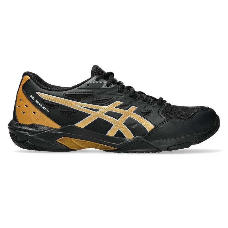 Asics Gel Rocket 11 Wide Men’s Indoor Court Shoe (Black/Piedmont Grey)