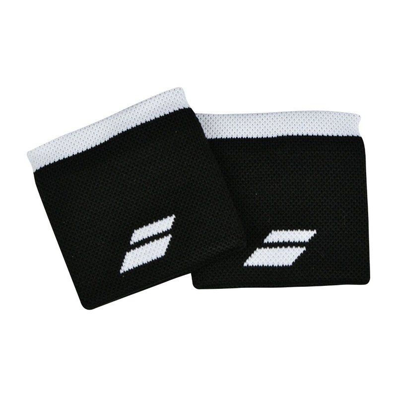 Babolat Logo Wristband (Black/White)