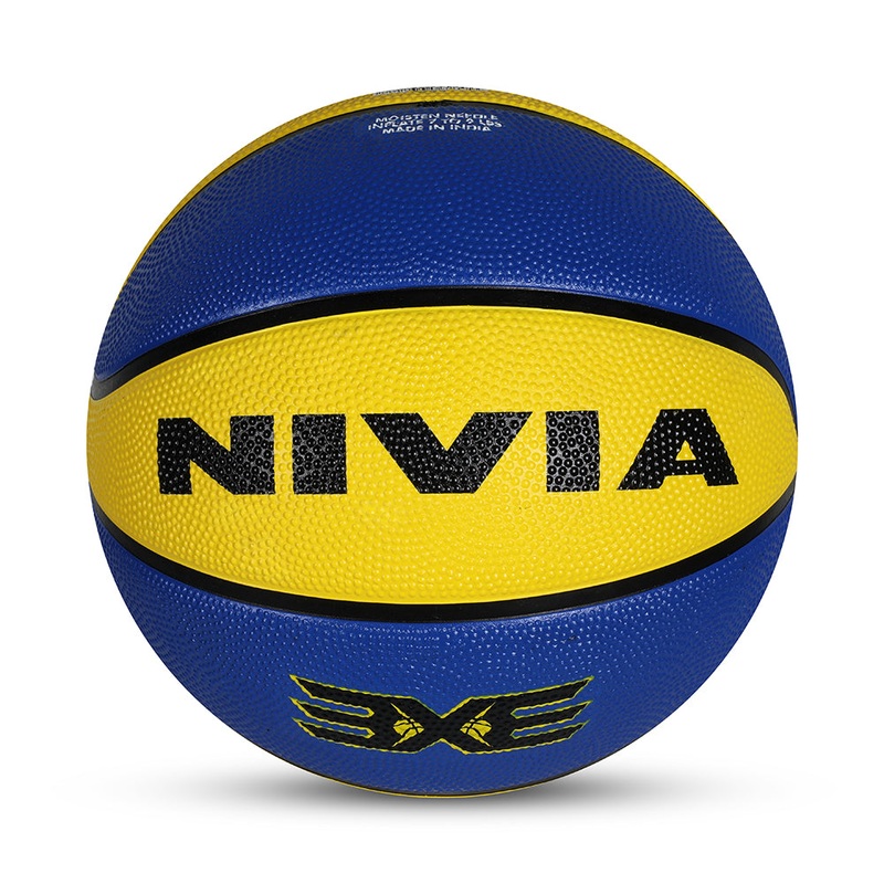 NIVIA 3X3, 8 Panels Basketball | Kibi Sports Yellow/Blue