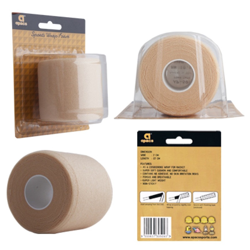 Apacs Foam Grip Underwrap (Beige) Beige One Size
