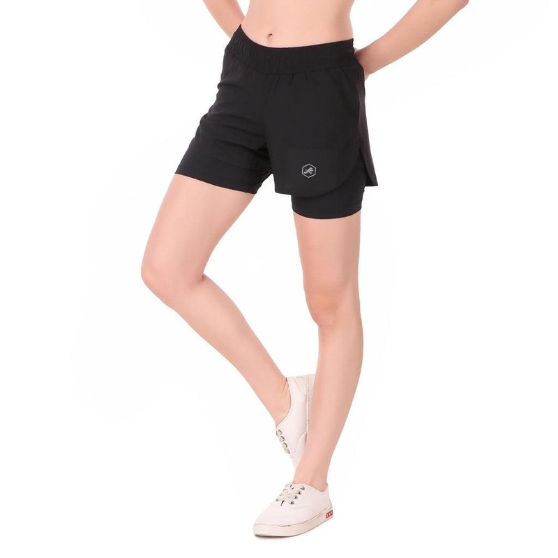 ReDesign Performance Shorts With Inbuilt Tights | Women | KIBI Sports M Black