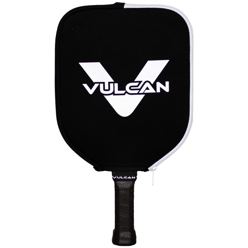 Vulcan Pickleball Paddle Cover – White