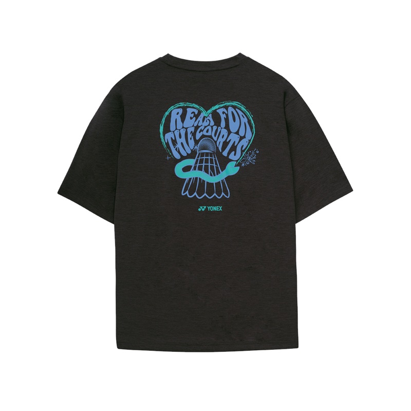 YONEX UNI T-SHIRTS 251TS055U (OVER FIT) DARK CHARCOAL 85 (XS)