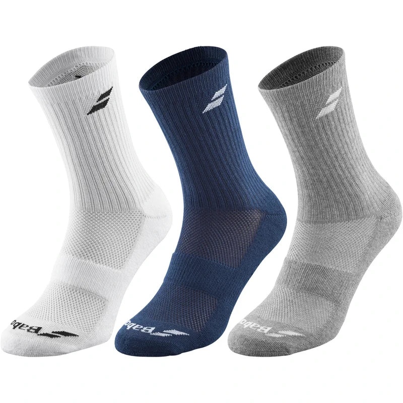 Calcetines Babolat Pack 3 Azul/Blanco/Gris