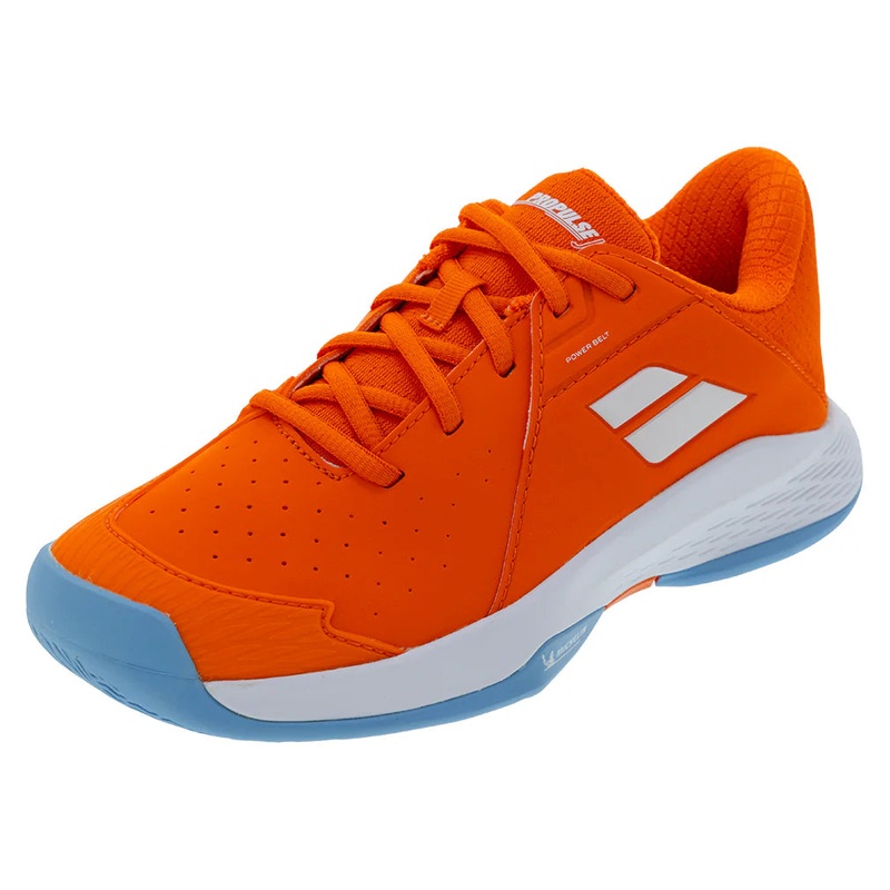 Juniors` Propulse 3 Tennis Shoes Orange Peel