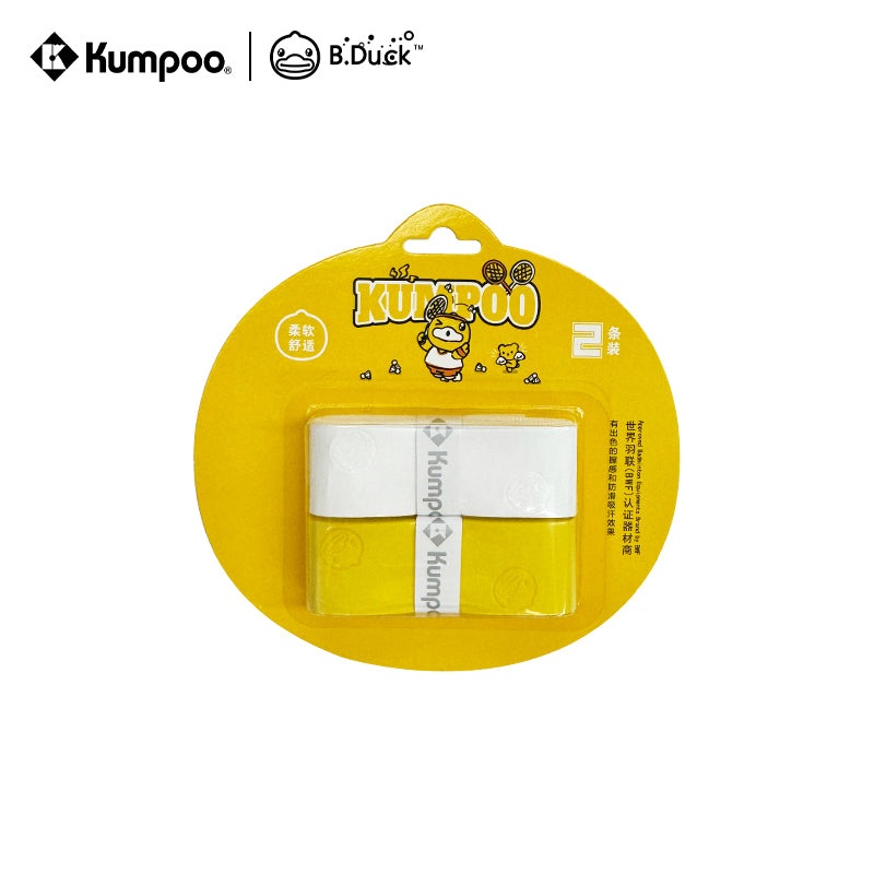 Kumpoo x B.Duck Racket Grip KG-88 B.DUCK (2 pack) White/Yellow
