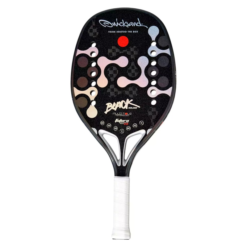 Quicksand NO LOOK BLACK 2025 Beach Tennis Racket with Glipper