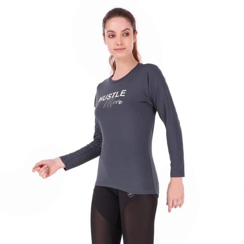 ReDesign Hustle More T-shirt | Women | KIBI Sports M Shadow Grey
