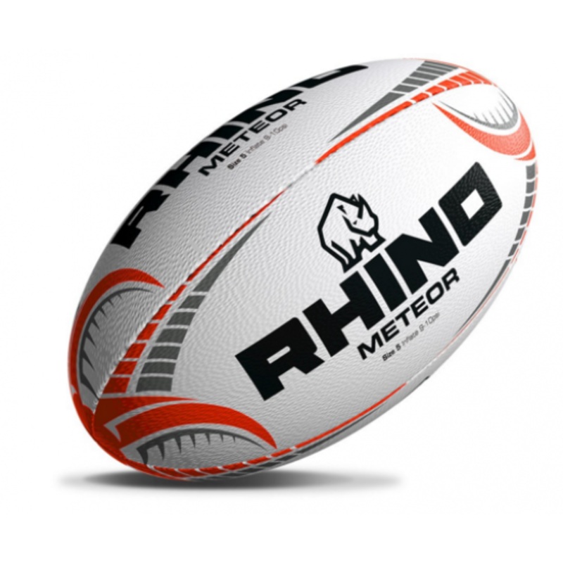 Rhino Meteor Rugby Match Ball S4 WHITE