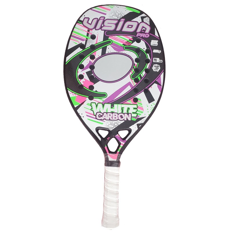 Vision WHITE CARBON 2022 Professional Beach Tennis Paddle