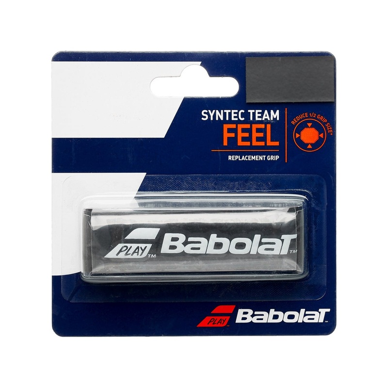 Babolat Syntec Team Replacement Grip (1x) Black W/ White Logo