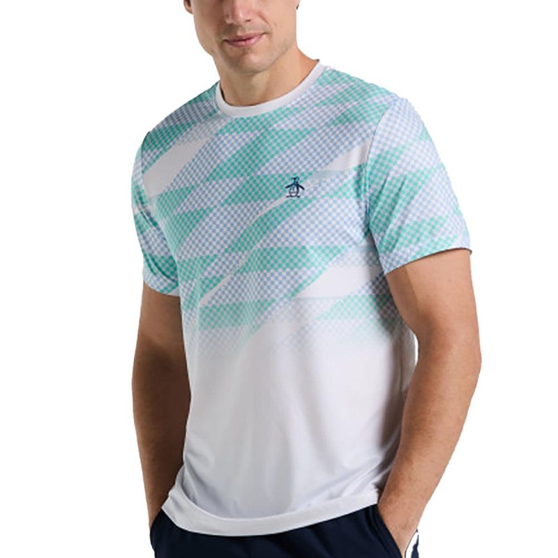 Men`s Ombre Tennis Crew Bright White