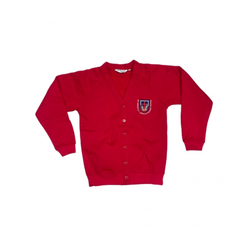 St Cadocs Primary School Cardigan 2YR RED