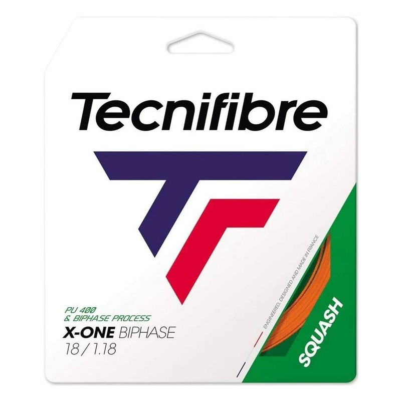 Tecnifibre X-One Biphase 18 Squash String (Orange)
