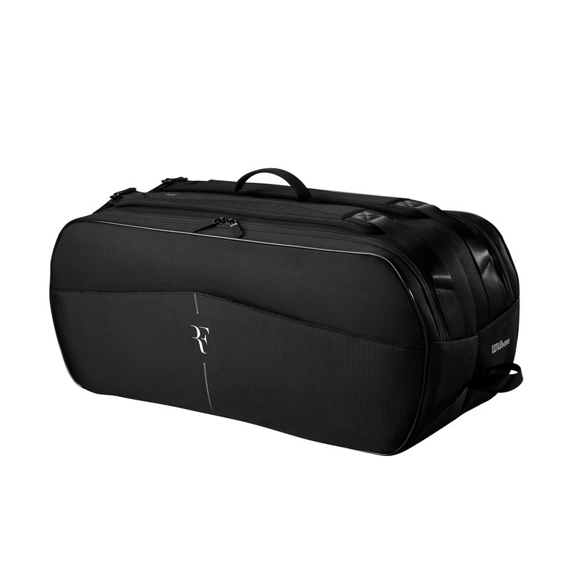 Wilson Roger Federer Tournament 9 Racket Bag 2024 BLACK 9 Rackets