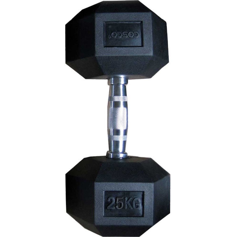 Cosco Rubber Dumbbell | 25kg | KIBI Sports 25kg