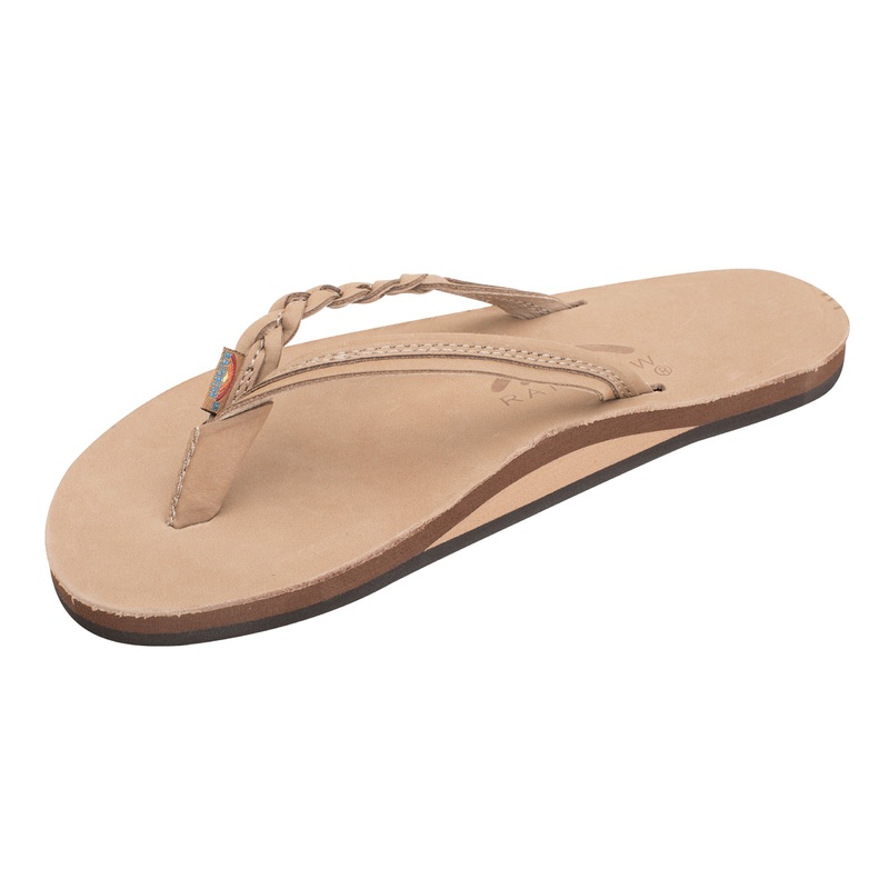 Rainbow Women’s Flirty Braidy Sandal Sierra Brown Small 5.5 – 6.5