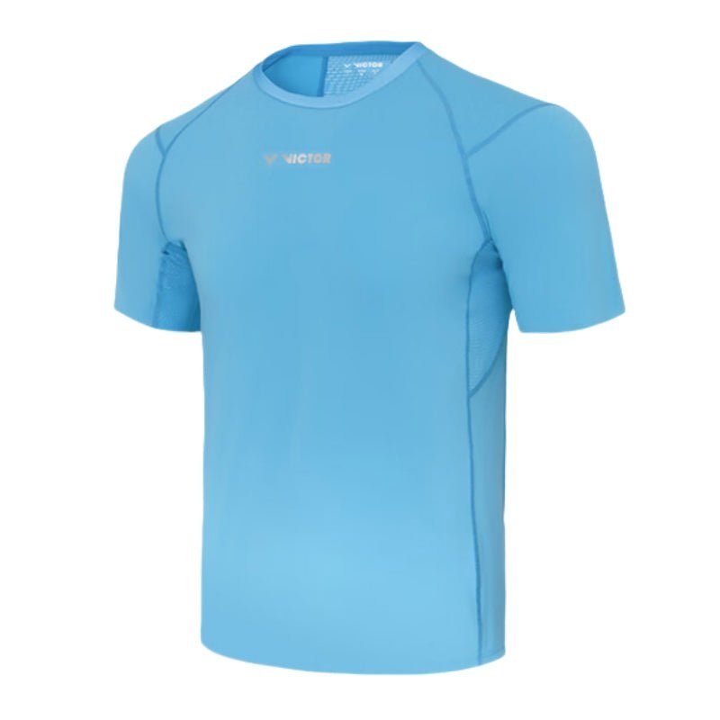 VICTOR CAPSULE Collection Unisex Knitted T-Shirt T-501CPS-M Blue ASIA XS (160/80A)