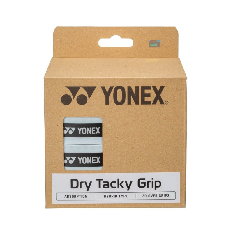 YONEX Dry Tacky Grip (30 Wraps) AC153-30 – White