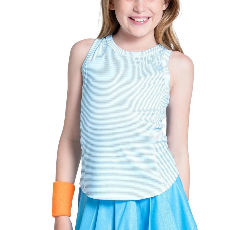 Girls` Victory Streak Tennis Tank Ocean