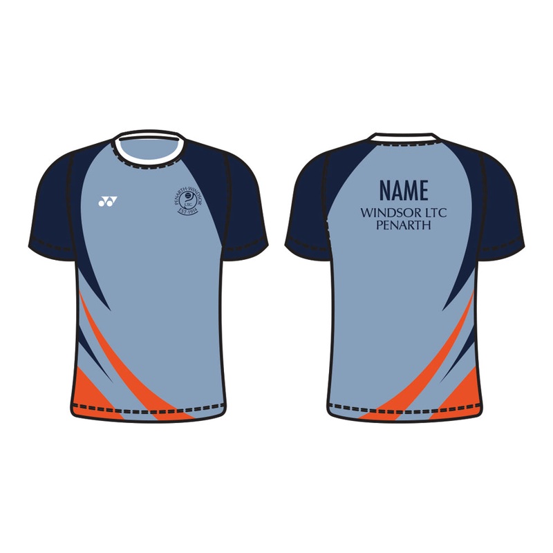 Penarth Windsor LTC T004 Beast Crew Neck T-Shirt Mens Indigo/Navy/Orange XS
