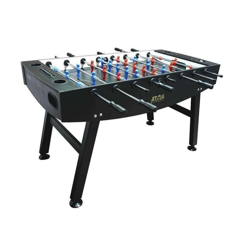 Stag Global Foosball Table| Premium Table Soccer for Kids, Adults with Cup Holders| Ideal for Home & Club| KIBI SPORTS