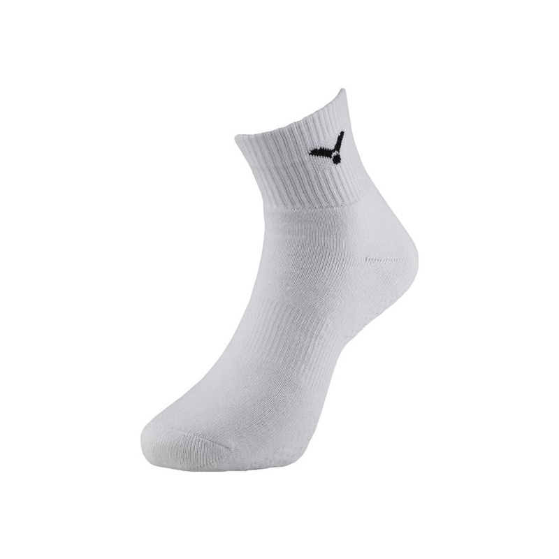 VICTOR Mens’s Sport Socks C-5049 White