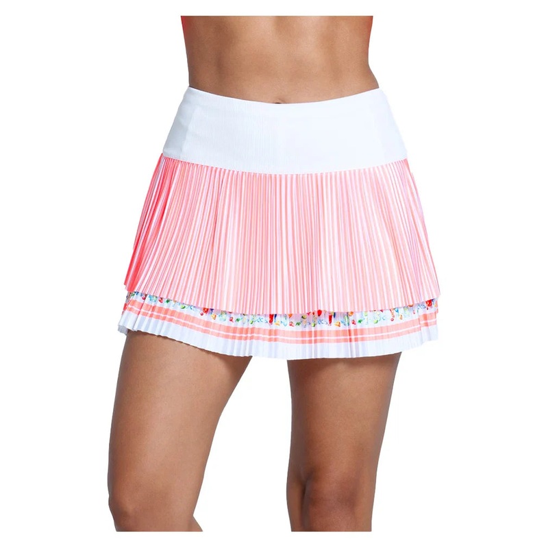 Women`s Cocktail Picnic Pleated 14 Inch Tennis Skort Multicolor