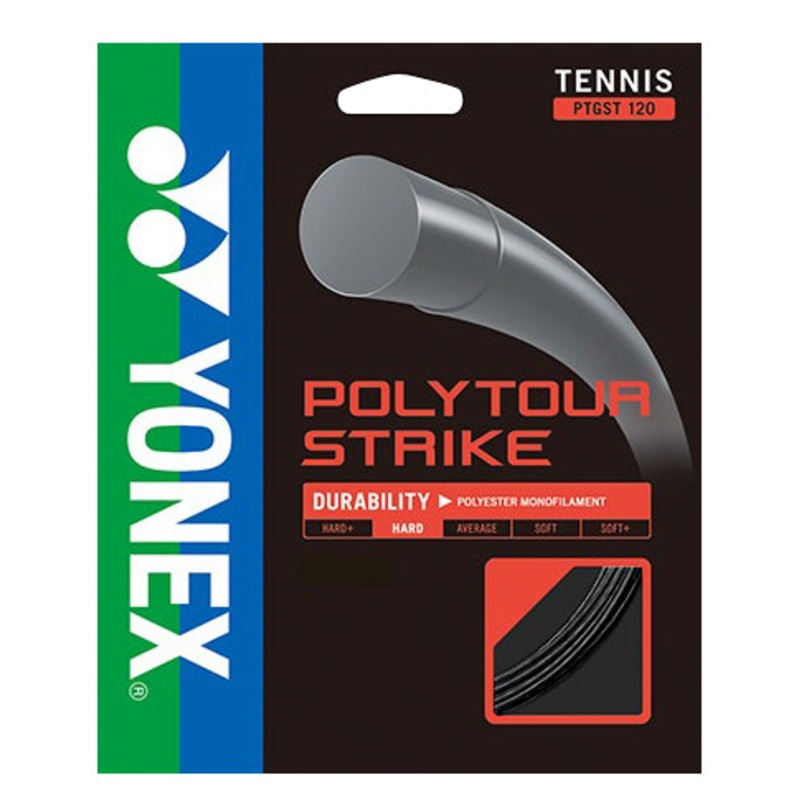 Yonex Poly Tour Strike 17/1.20 Tennis String (Black)