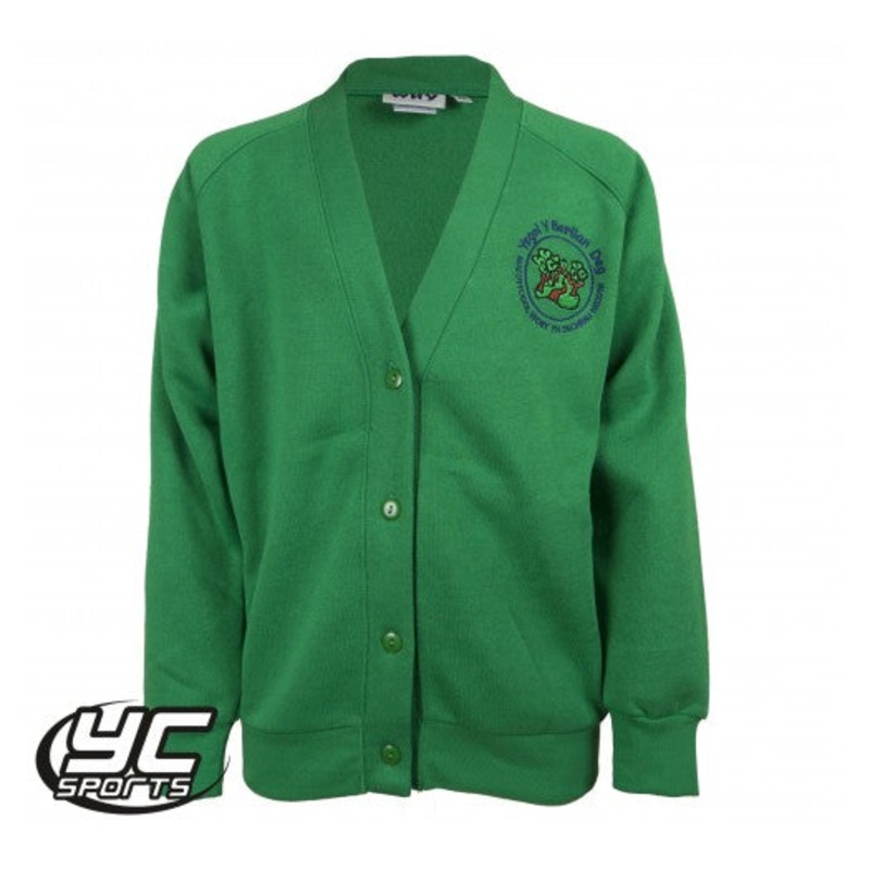 Ysgol Y Berllan Deg Cardigan 2/3 Emerald