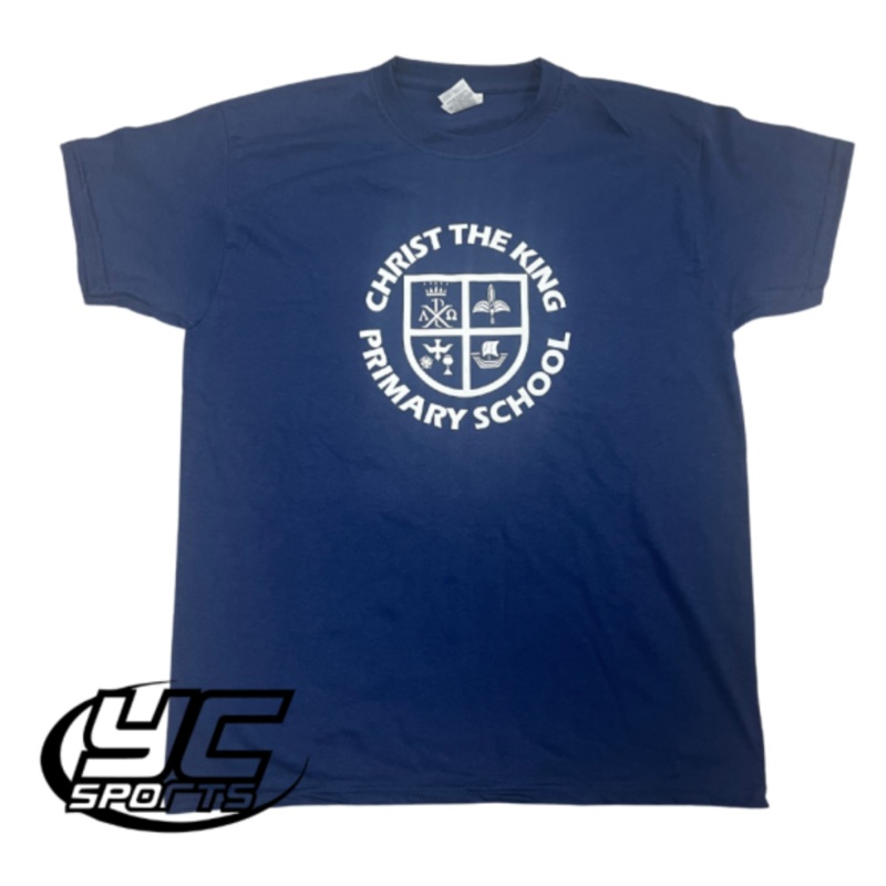 Christ The King Primary School PE T Shirt 3/4 Navy
