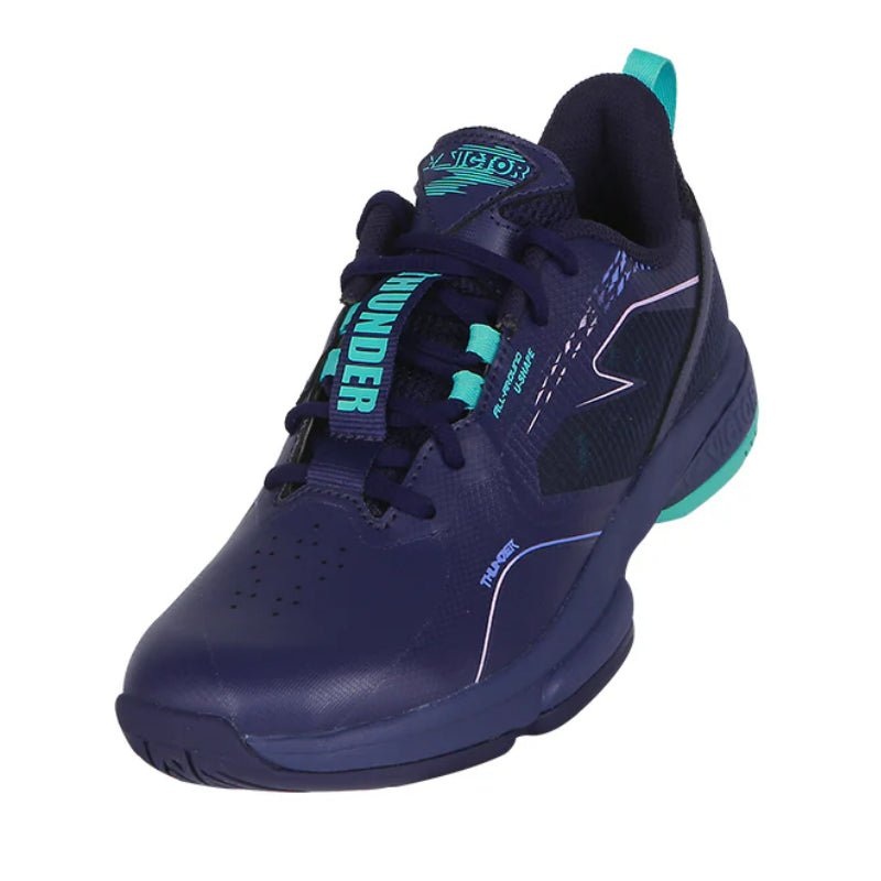 (CLEARANCE) VICTOR Thunder Plus Badminton Shoes J-Gentian Purple MEN’S US(M) 7.5/ US(W) 9/ UK 7/ EU 40/ 25.5 CM