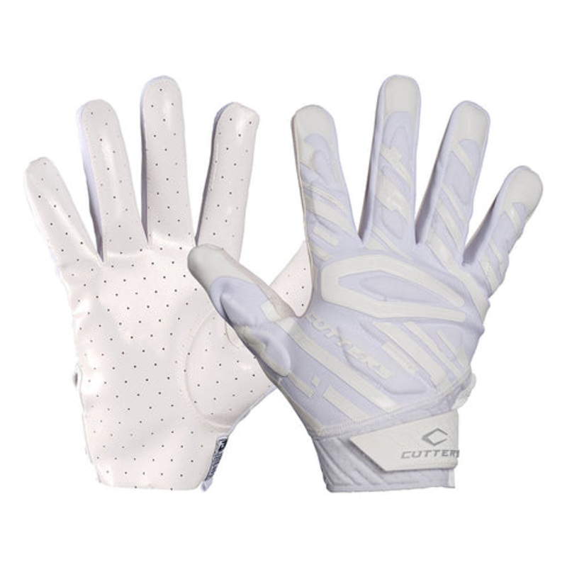 Cutters Men’s Gamer 6.0 Padded Receiver Gloves White Small