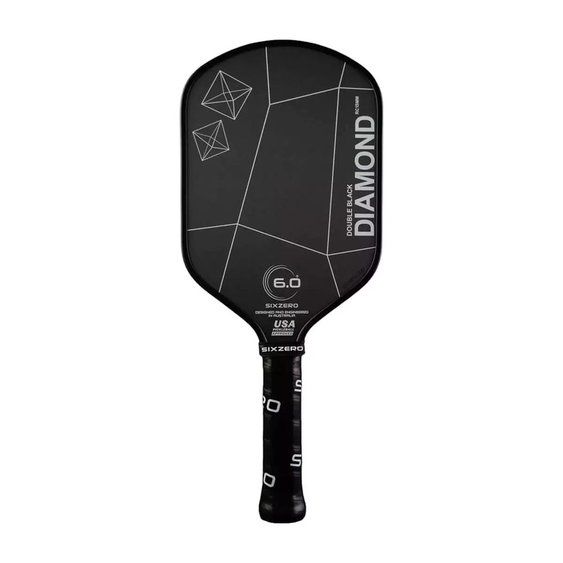 Six Zero DOUBLE BLACK DIAMOND ELONGATED POWER 15mm Pickleball Paddle