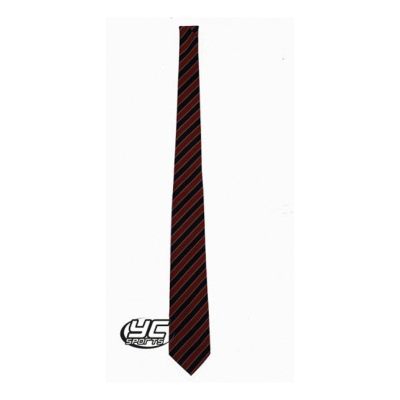St Mellons Primary School Tie (Elastic) Navy/Red Elastic