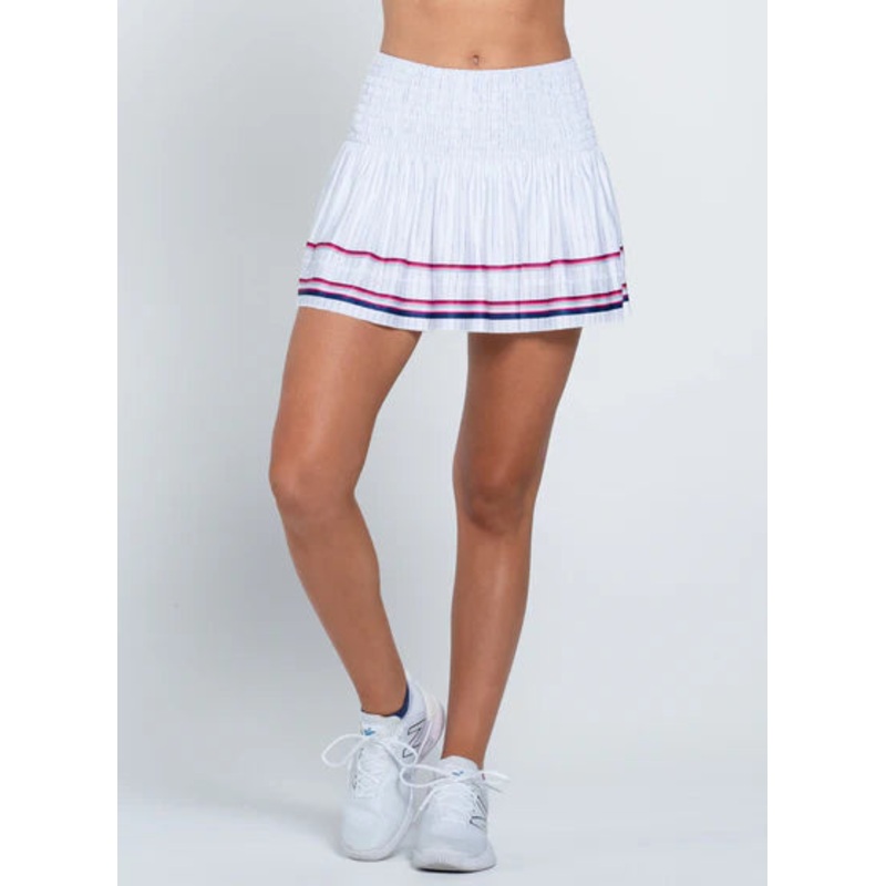 Women’s Lucky in Love Long Berry Smocked Skirt Small