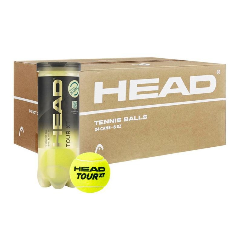 Cajon 72 Pelotas – 24 Botes de 3 uds – Head Tour XT Tenis