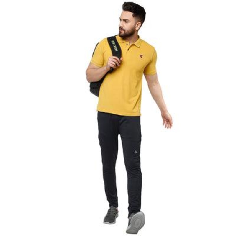 Kronos Slim Fit Cotton Polo | Men’s | Groovy Mustard | KIBI Sports S