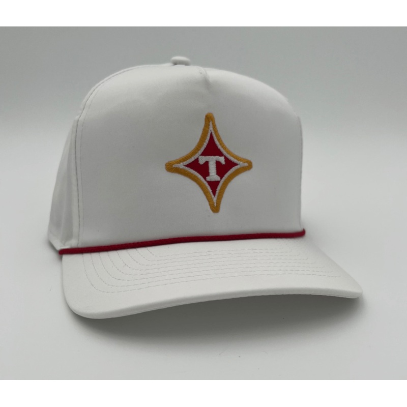 Thomasville Bulldog White Rope Hat Embroidered