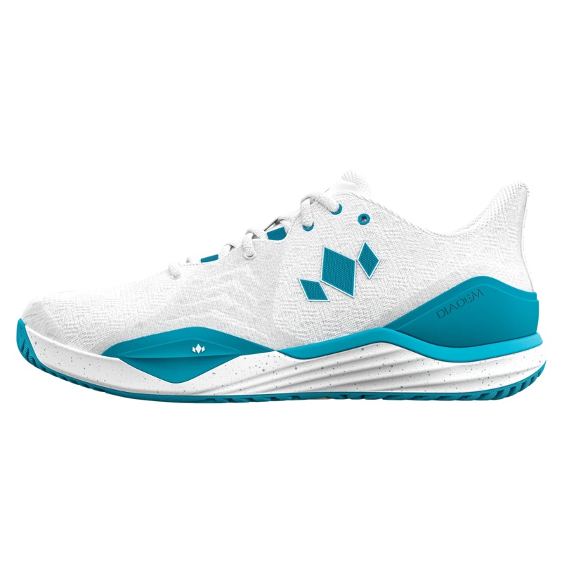 Diadem Court Burst Womens Court Tennis Shoes- White/Blue 6